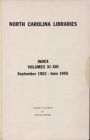 North Carolina Libraries, Vol. 13,  Index